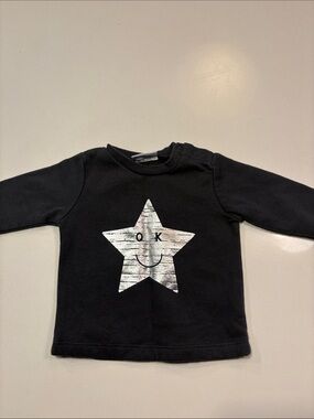 Sterling Baby Grey Sweatshirt with Silver Star Graphic